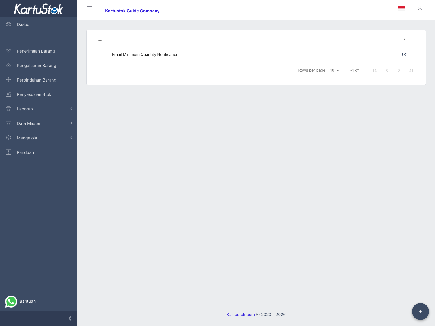 List email template