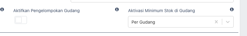 Setting Warehouse Grouping dan minimum stock